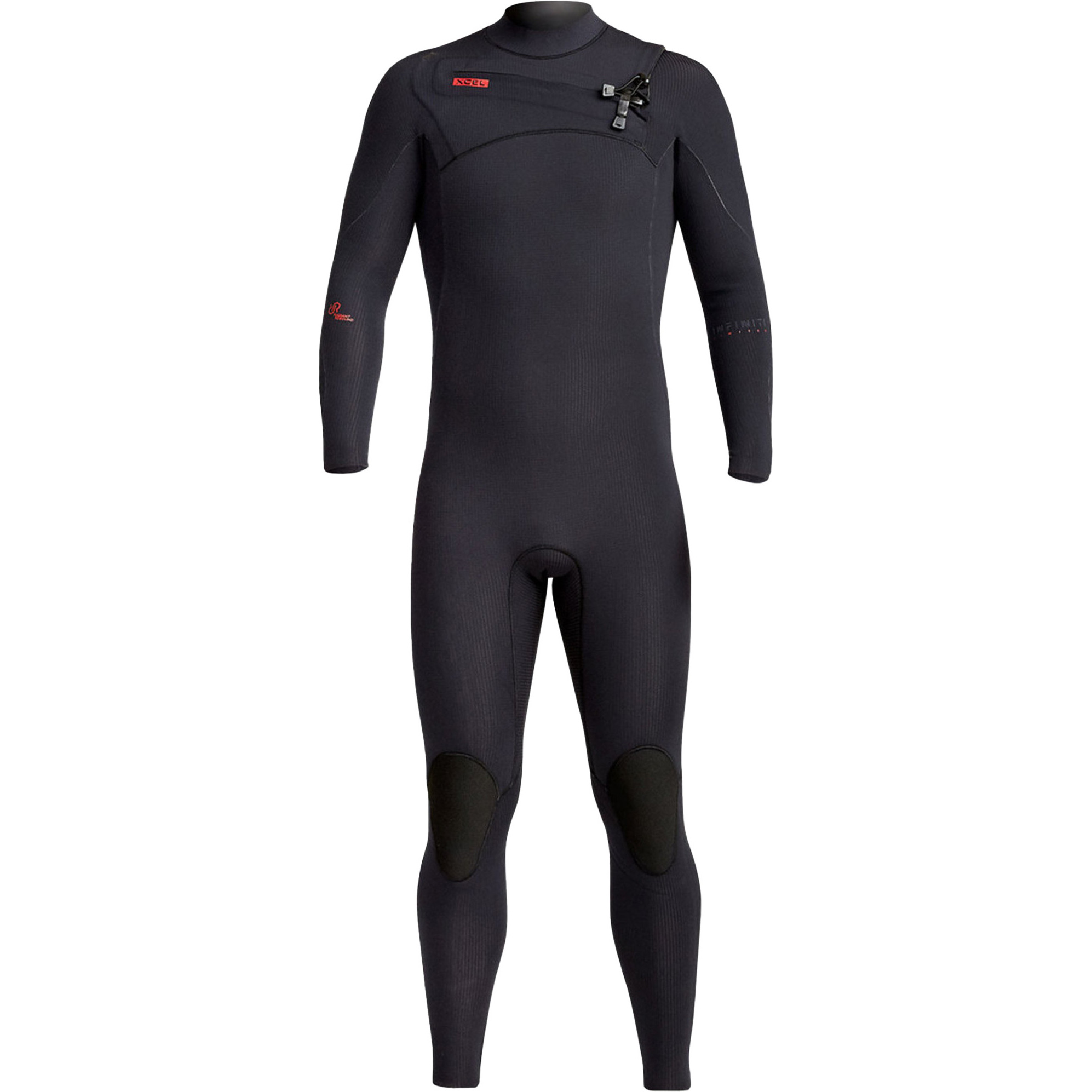 2024 Xcel Herre Infiniti Ltd 4/3mm Våddragt Mn43z2l9 Med Chest Zip På Brystet - Sort